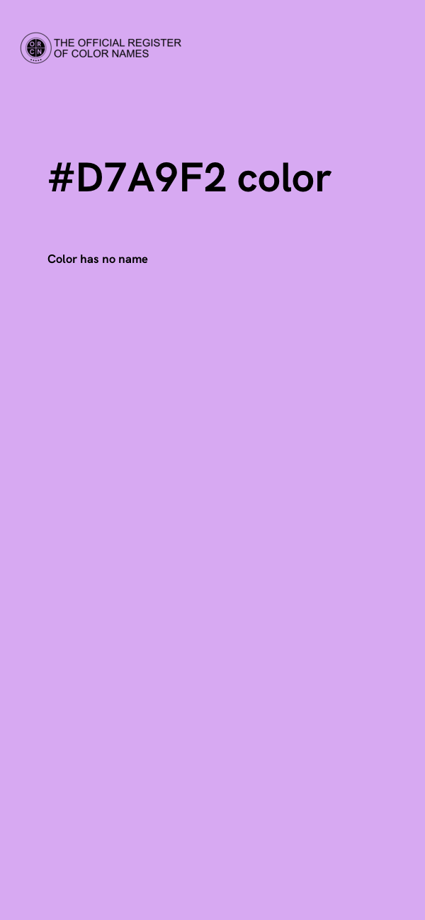 #D7A9F2 color image