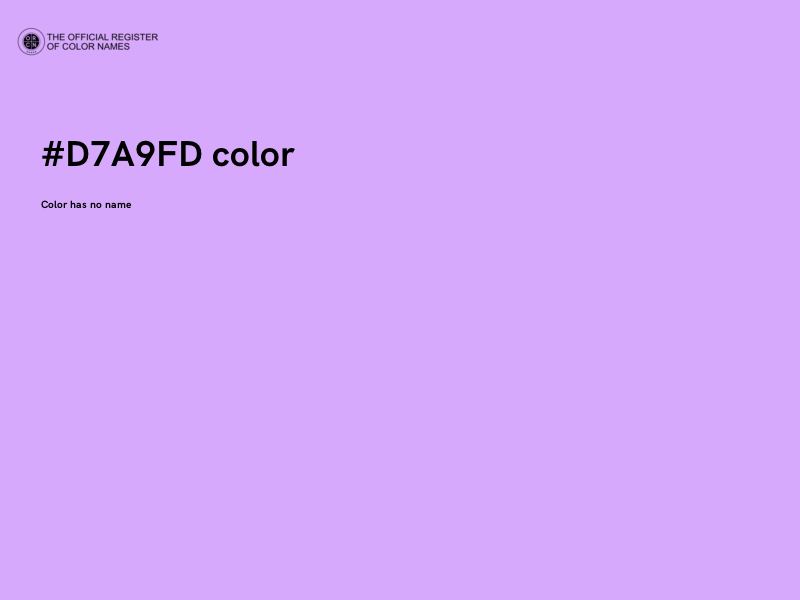 #D7A9FD color image