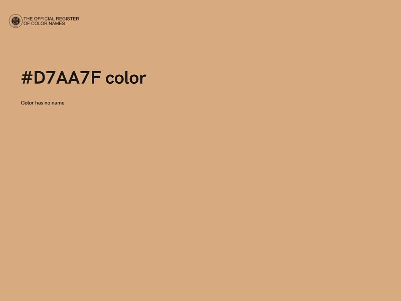 #D7AA7F color image