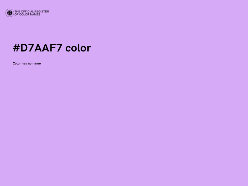 #D7AAF7 color image