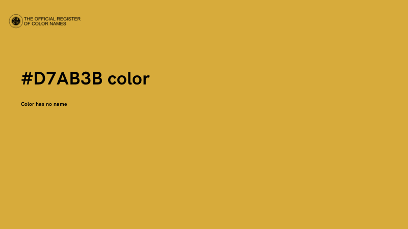 #D7AB3B color image