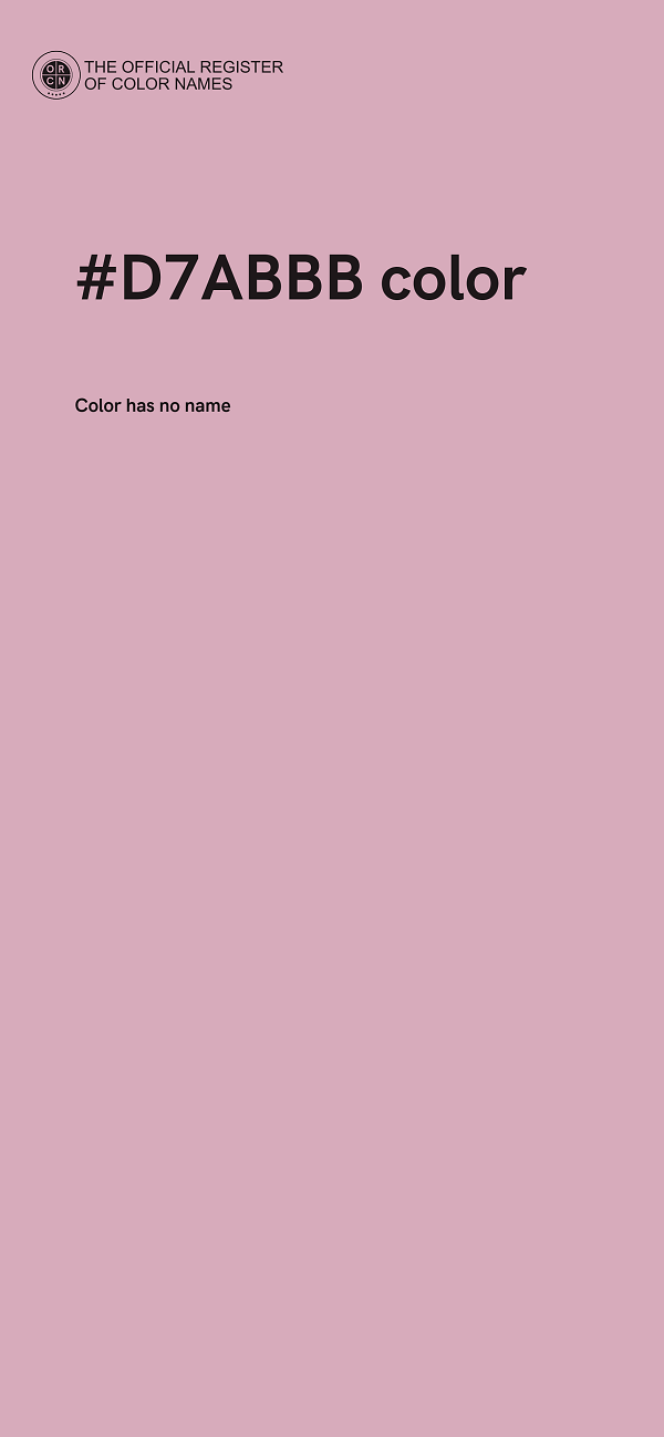 #D7ABBB color image