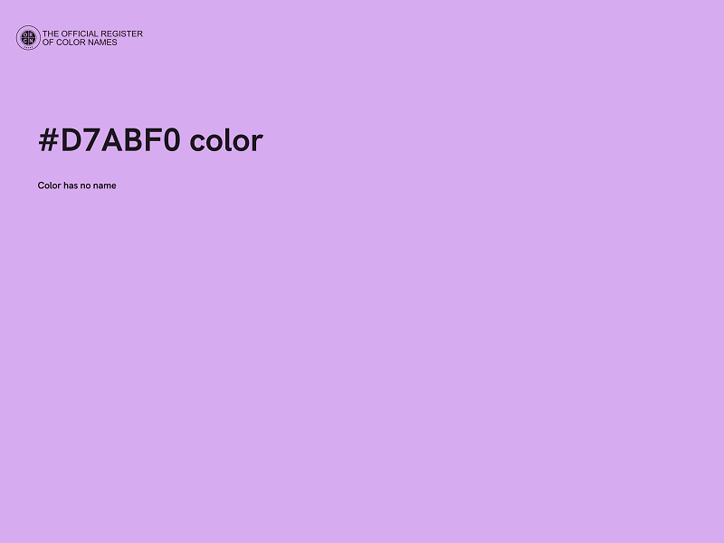 #D7ABF0 color image