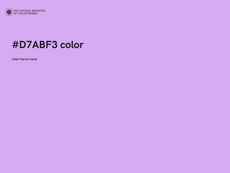 #D7ABF3 color image