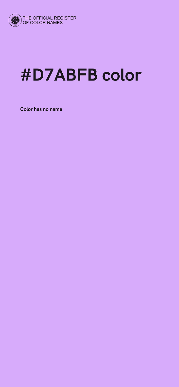 #D7ABFB color image