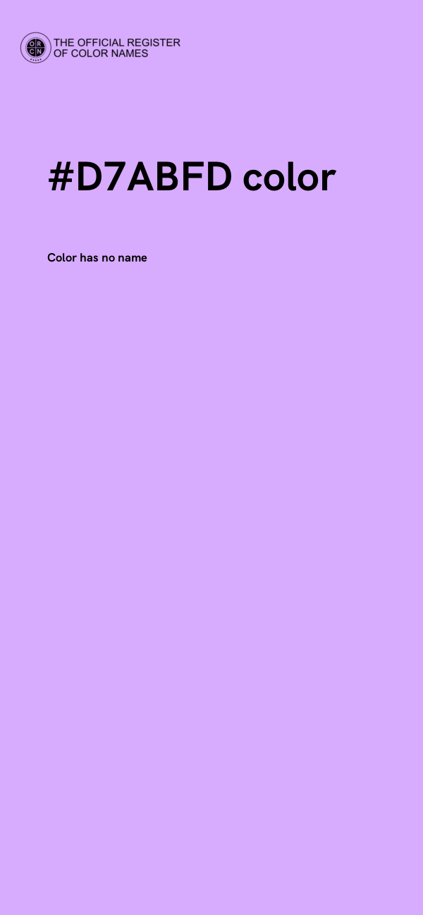 #D7ABFD color image