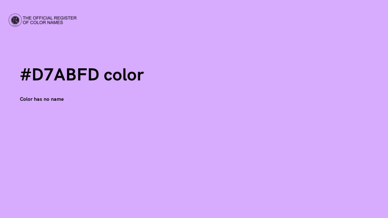 #D7ABFD color image