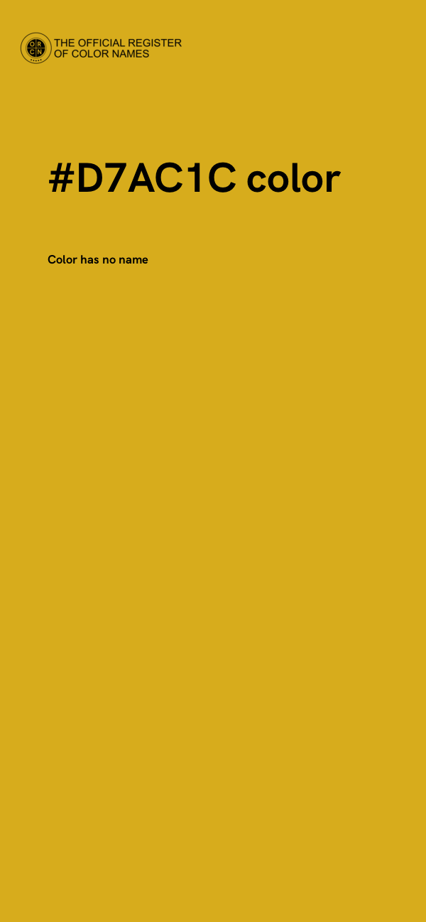 #D7AC1C color image