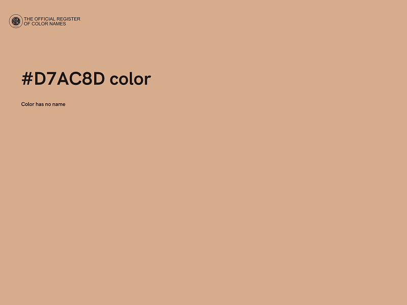 #D7AC8D color image