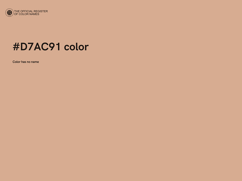 #D7AC91 color image