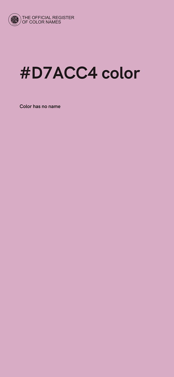#D7ACC4 color image