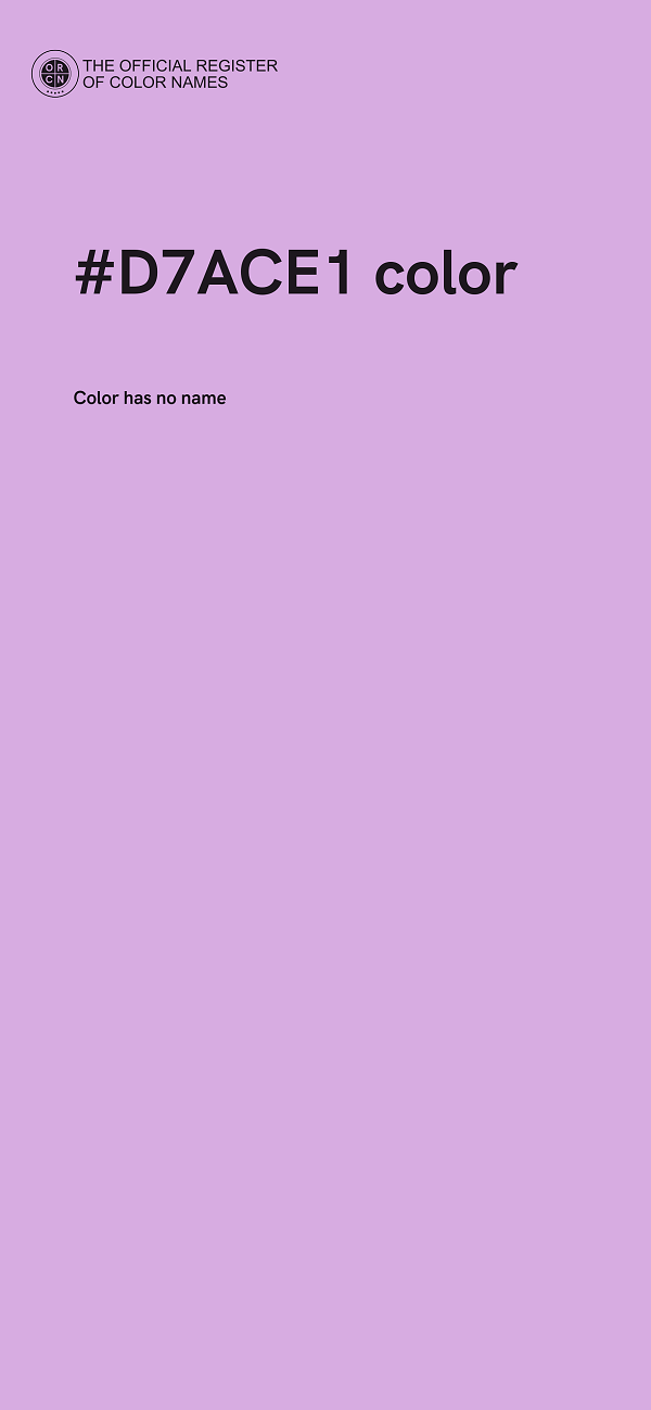 #D7ACE1 color image
