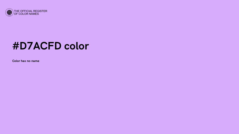 #D7ACFD color image