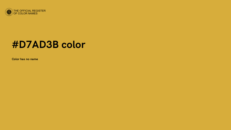 #D7AD3B color image