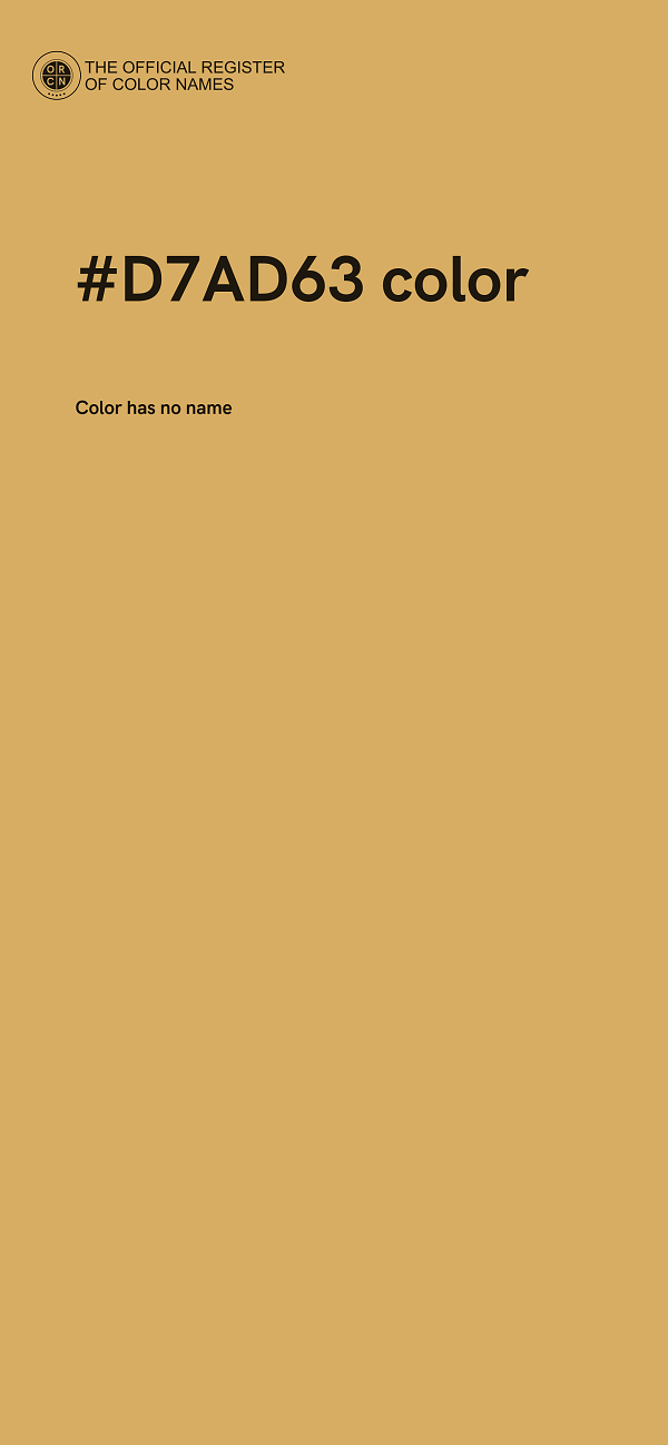 #D7AD63 color image
