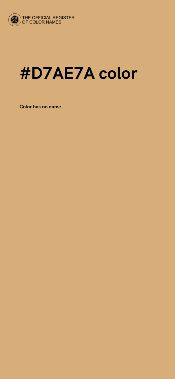 #D7AE7A color image