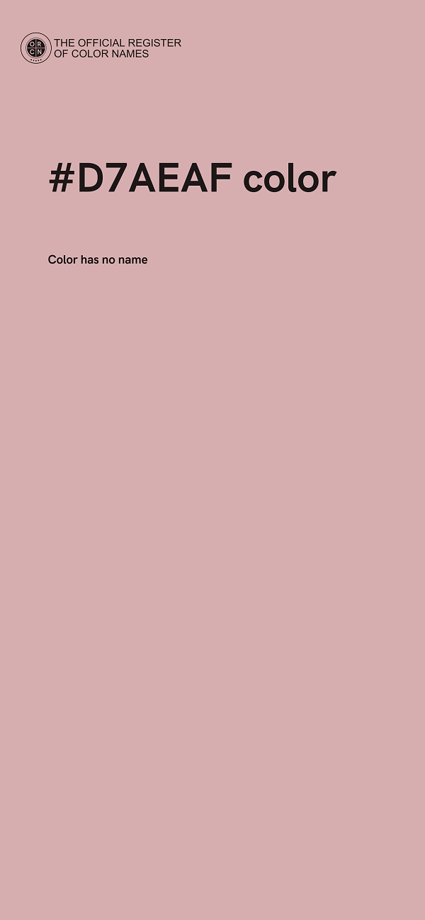#D7AEAF color image