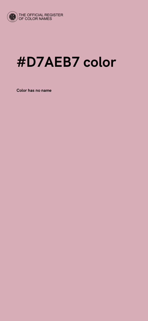 #D7AEB7 color image