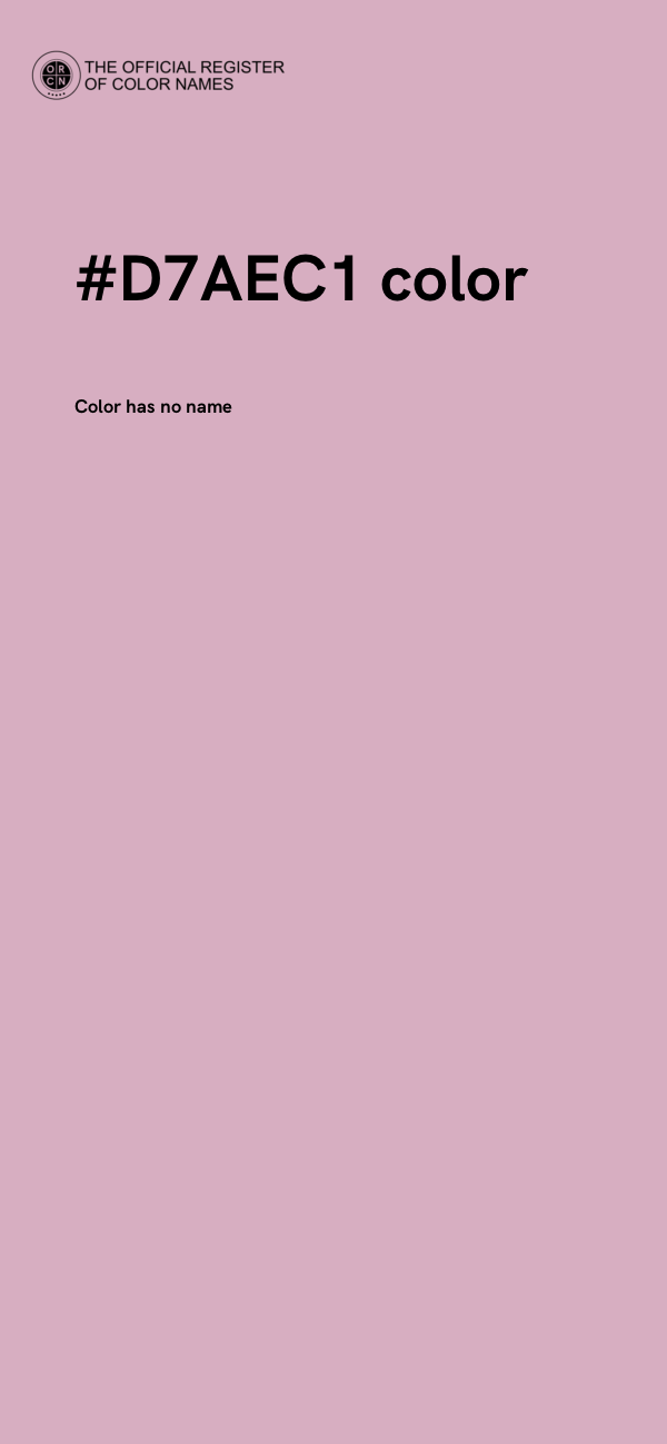 #D7AEC1 color image
