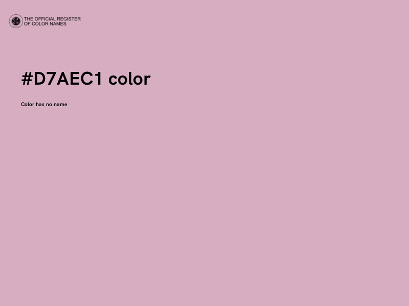 #D7AEC1 color image