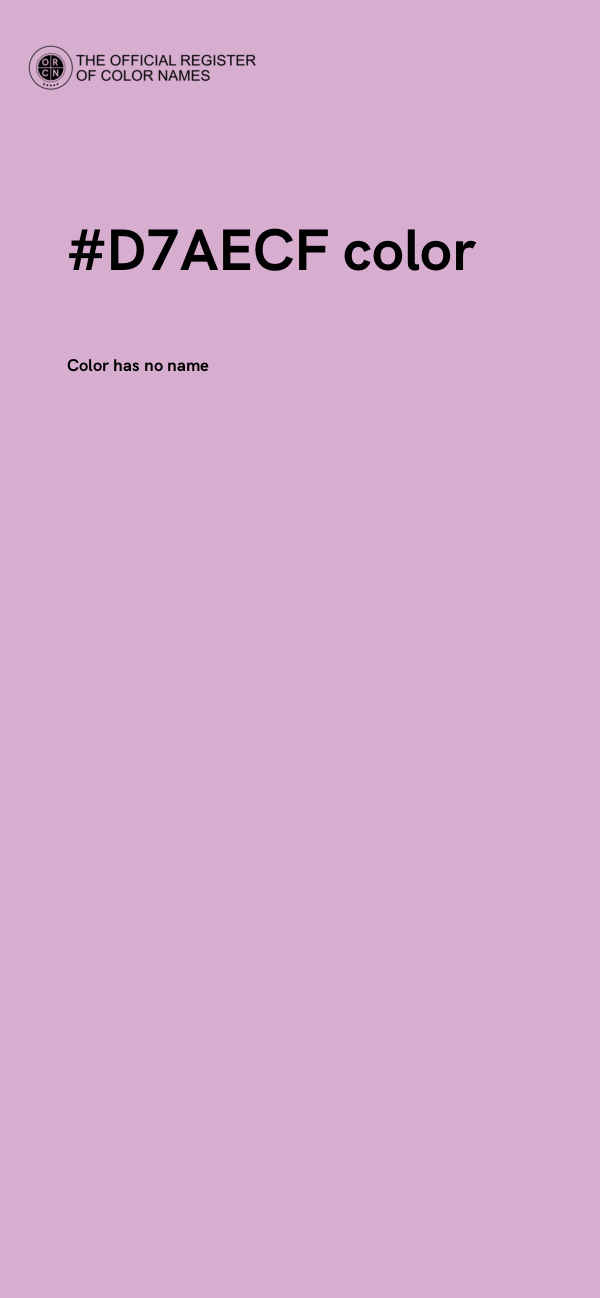 #D7AECF color image