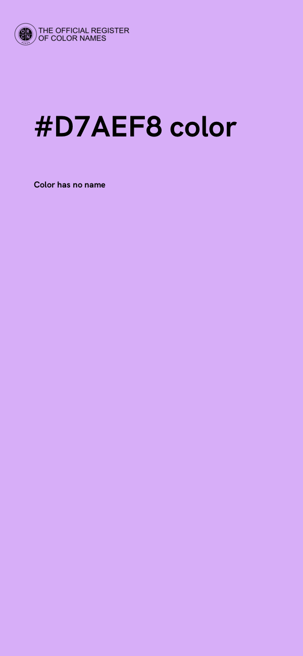 #D7AEF8 color image