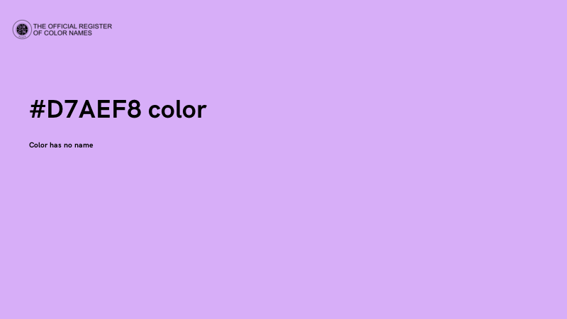 #D7AEF8 color image