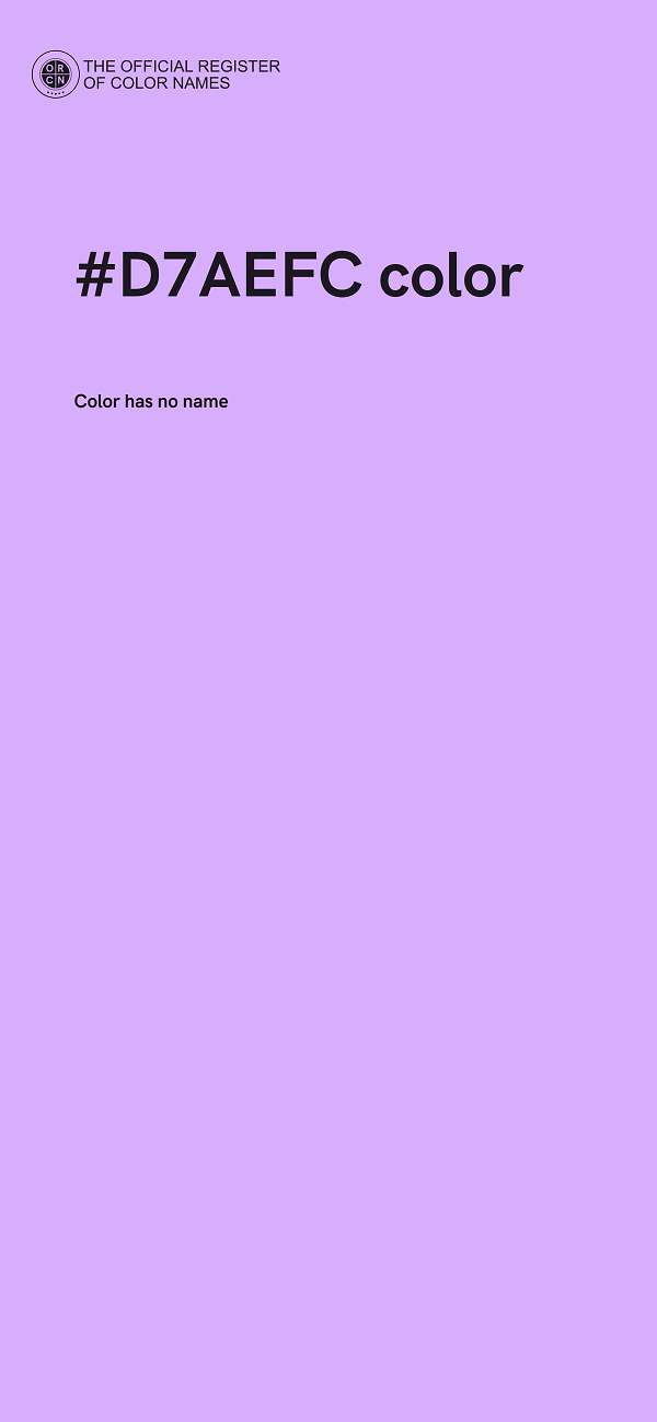 #D7AEFC color image