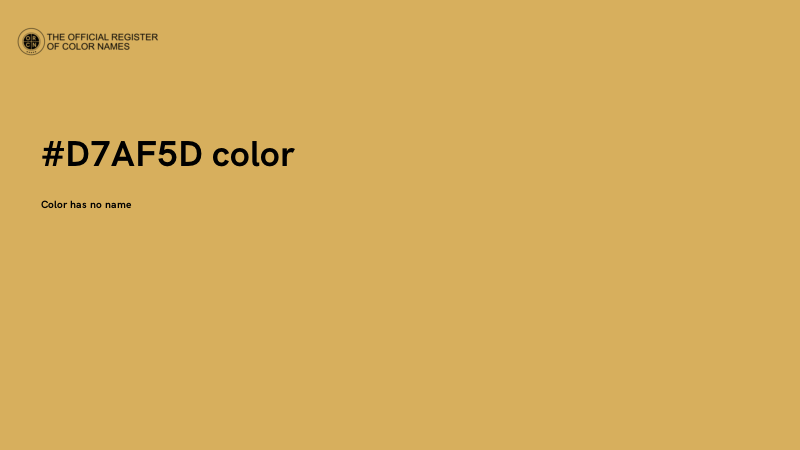 #D7AF5D color image
