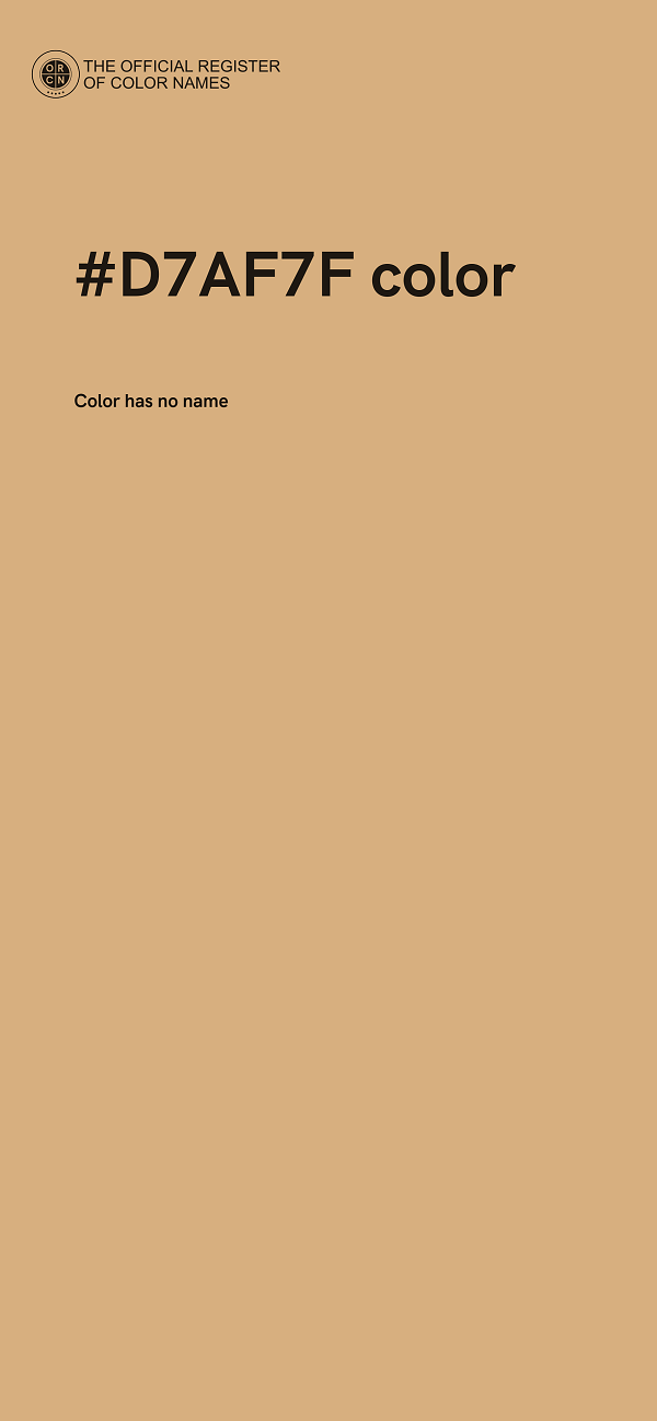 #D7AF7F color image
