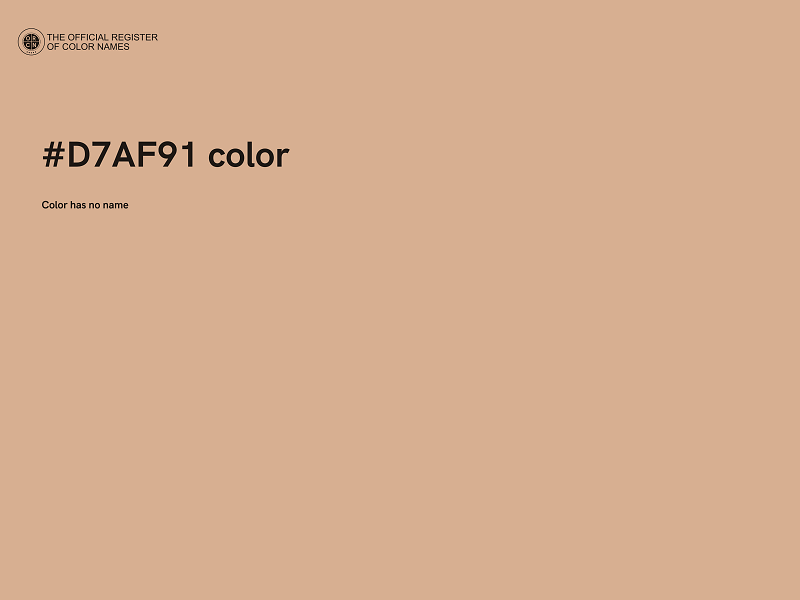 #D7AF91 color image