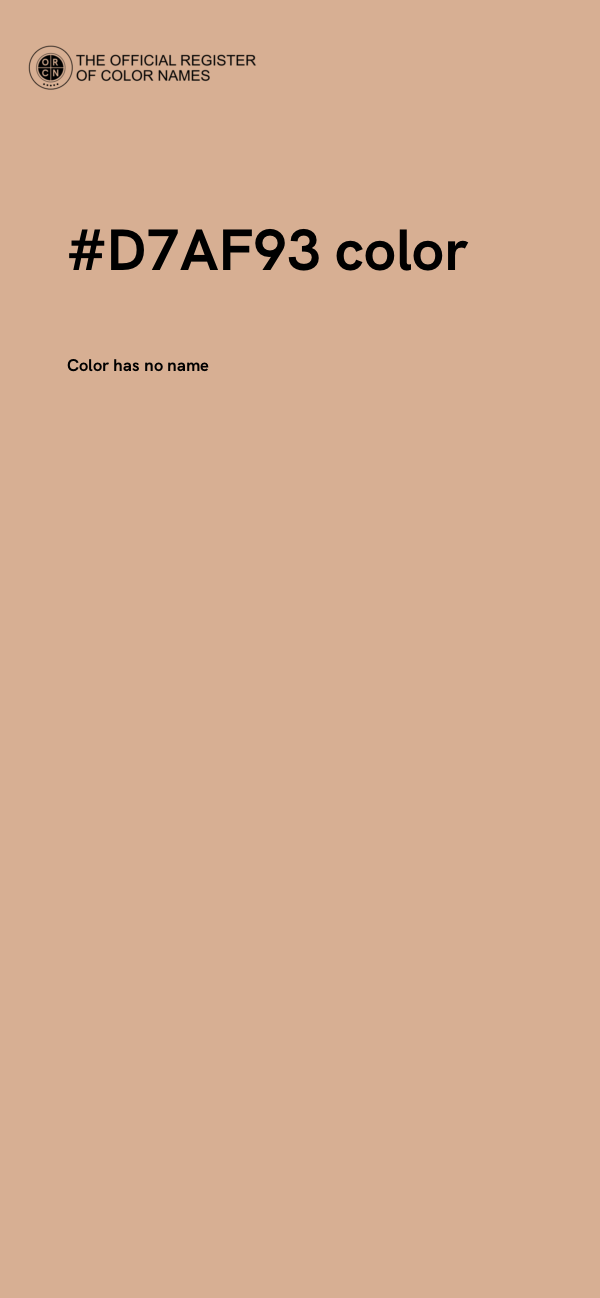 #D7AF93 color image