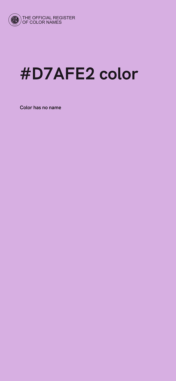 #D7AFE2 color image