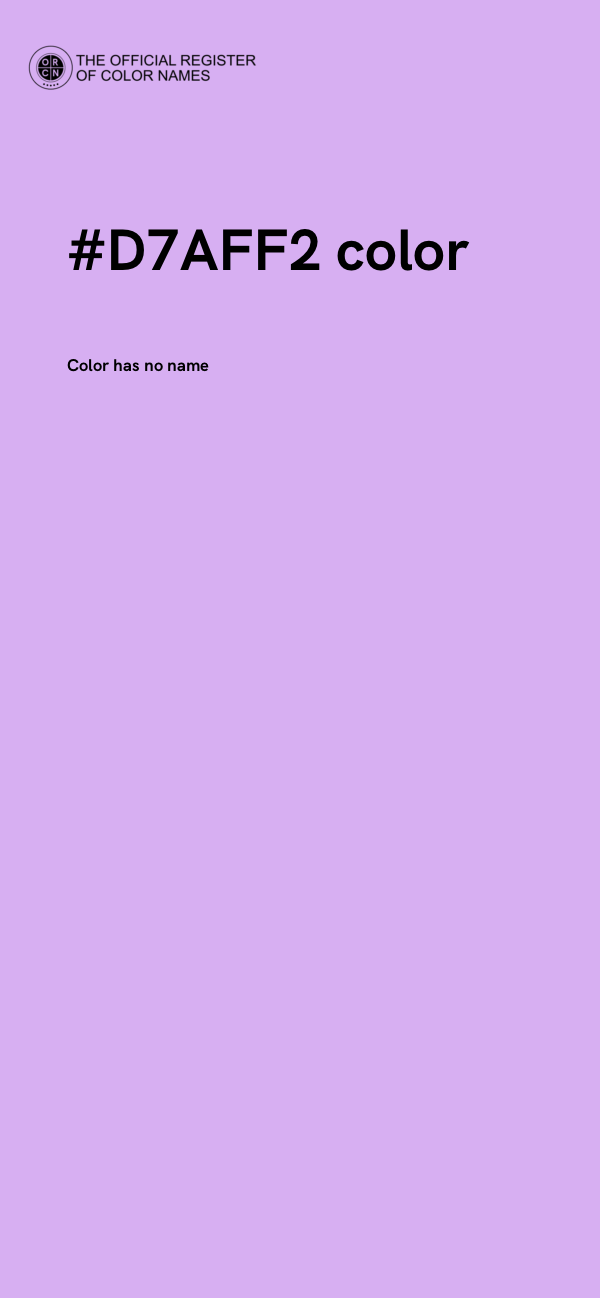 #D7AFF2 color image