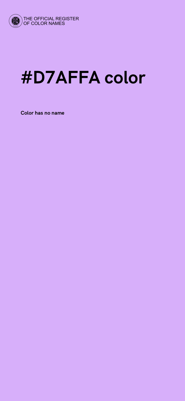 #D7AFFA color image