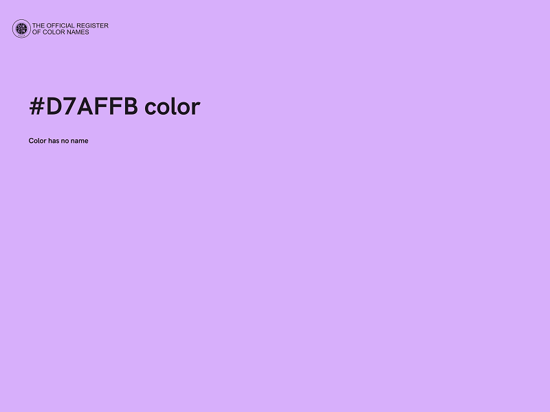 #D7AFFB color image