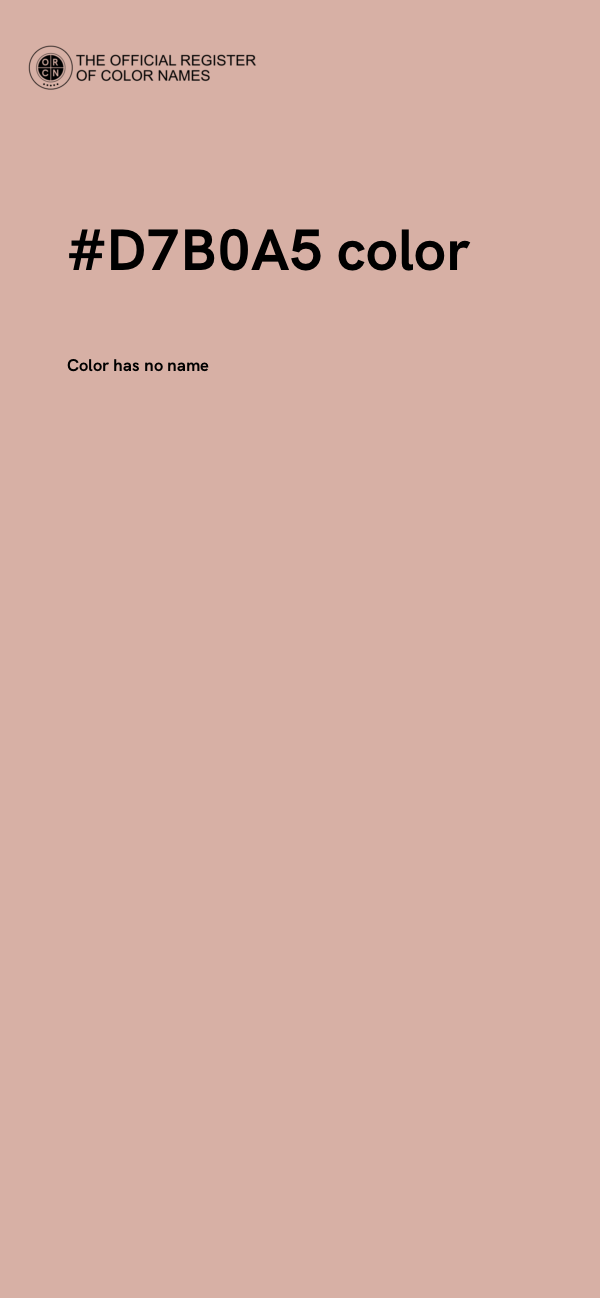 #D7B0A5 color image