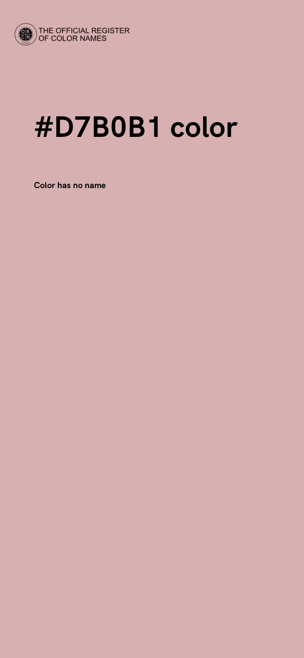 #D7B0B1 color image