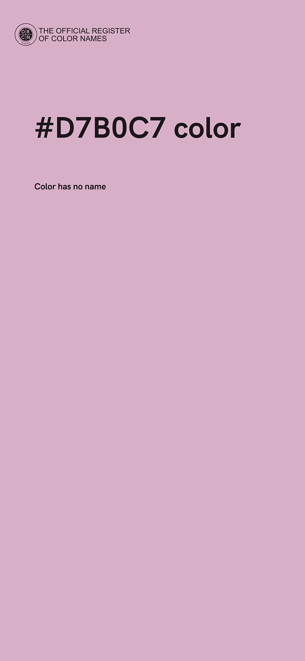 #D7B0C7 color image