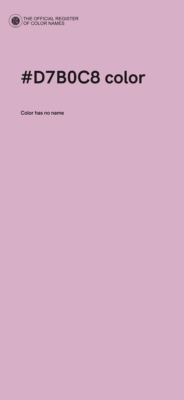 #D7B0C8 color image