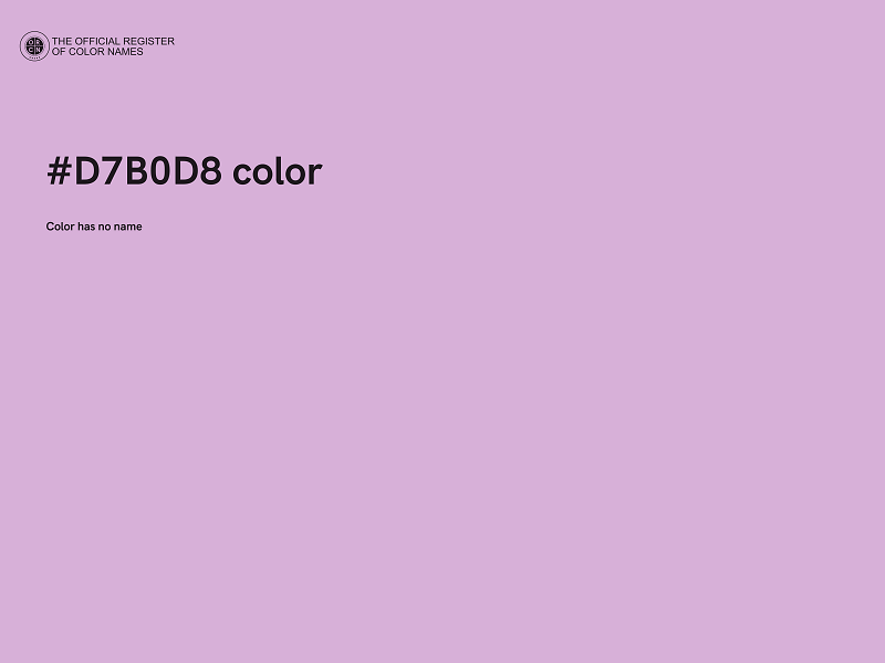 #D7B0D8 color image