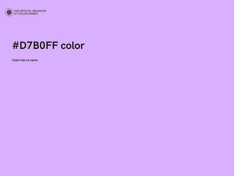 #D7B0FF color image