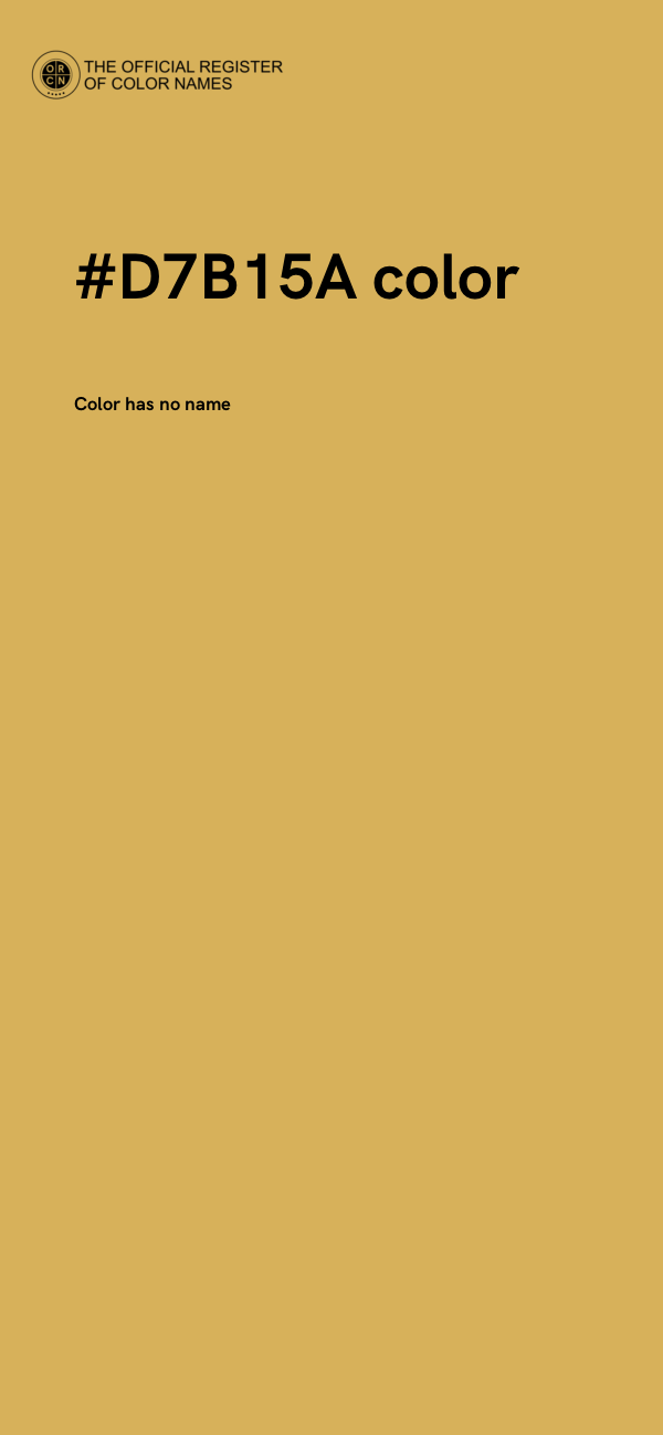 #D7B15A color image