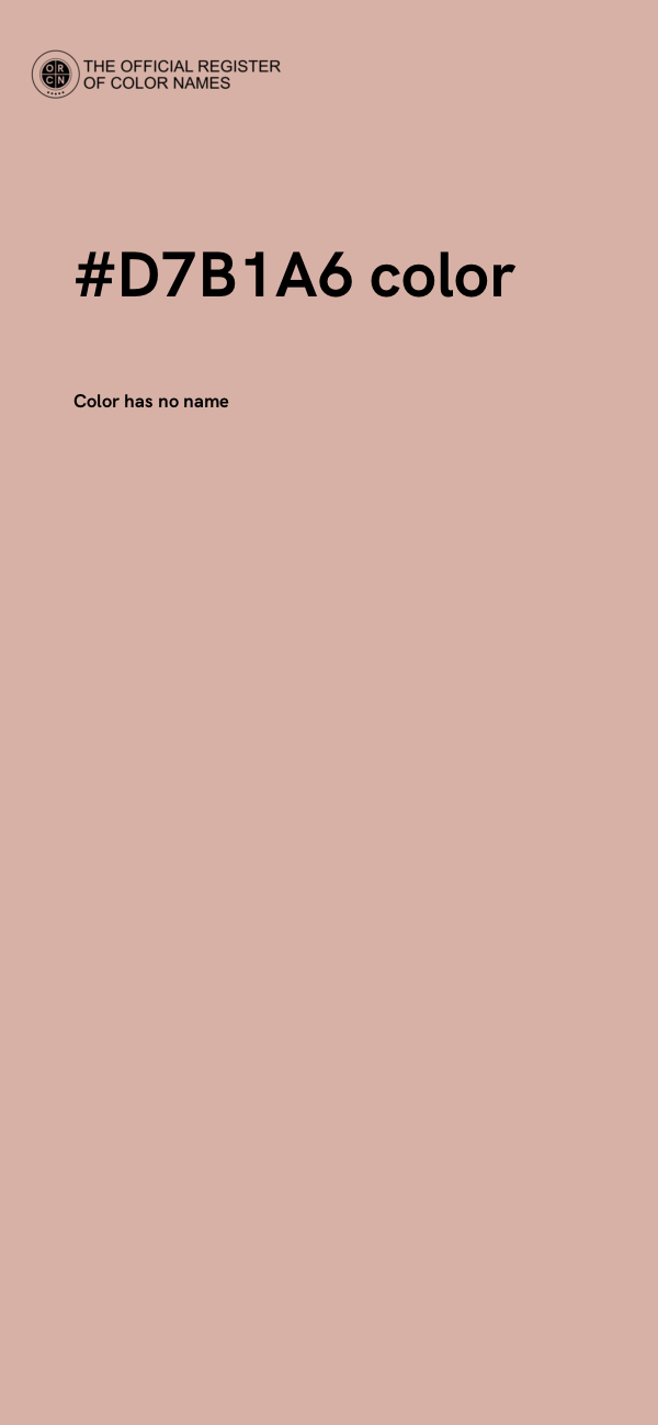 #D7B1A6 color image