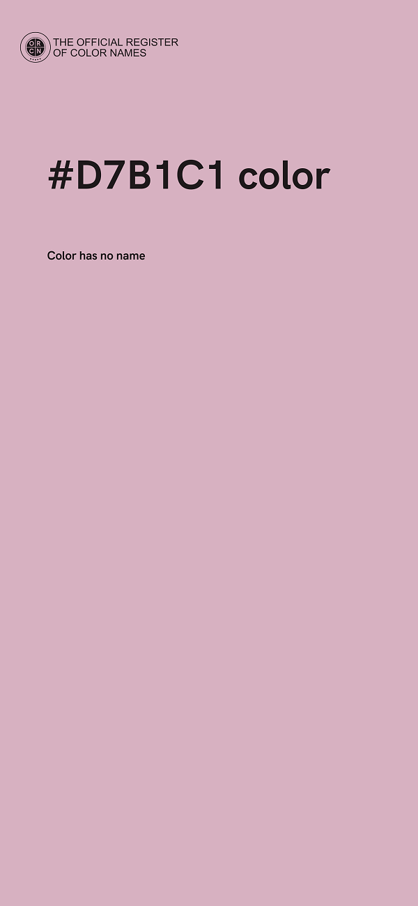 #D7B1C1 color image