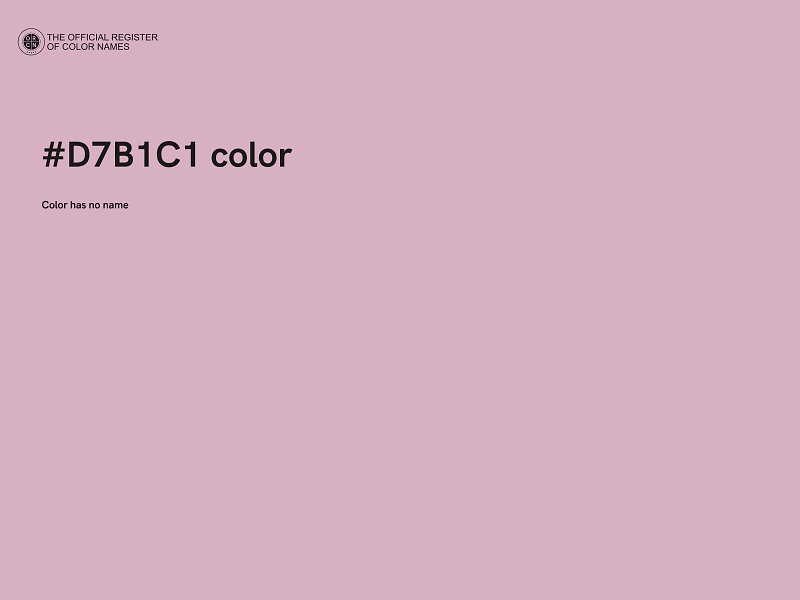#D7B1C1 color image
