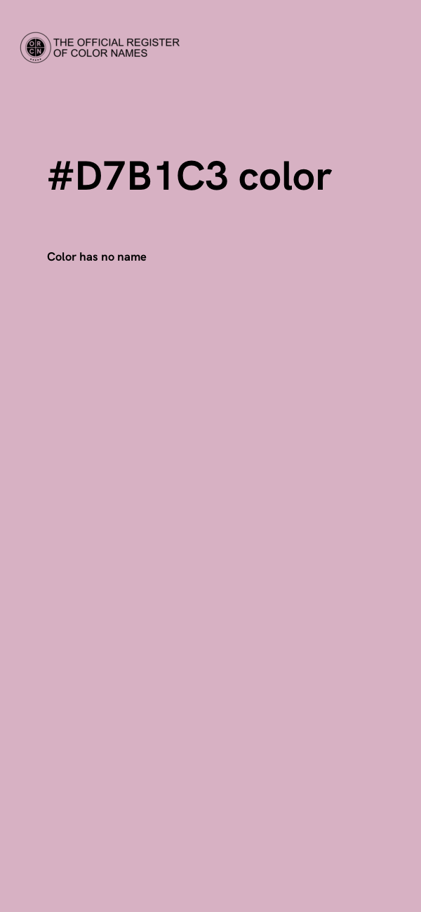 #D7B1C3 color image