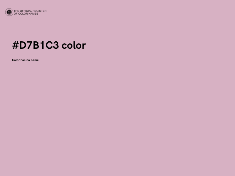 #D7B1C3 color image