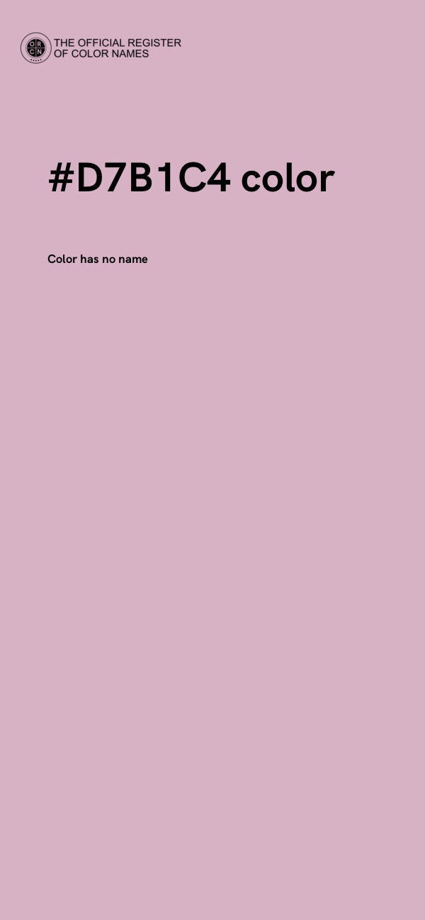 #D7B1C4 color image