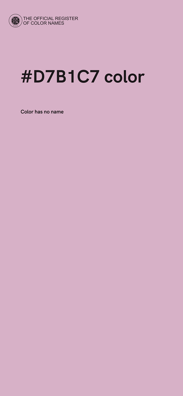 #D7B1C7 color image